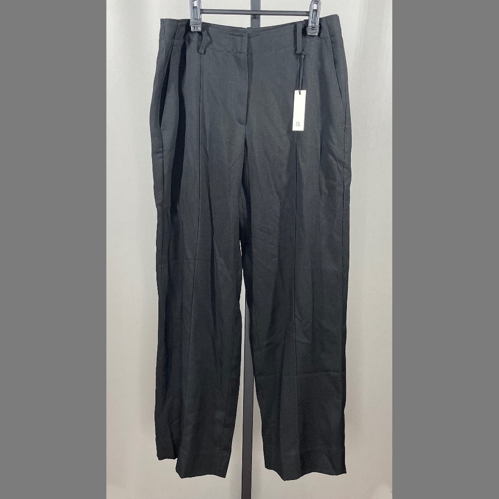 NEW Banana Republic Pants Womens 6 black wide leg trouser preppy business norm